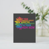 LGBT Pride Ouders die me nu toelaten dat je moeder Uitnodiging Briefkaart (Staand voorkant)