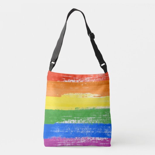 LGBT Pride Paint Crossbody Tas (Achterkant)