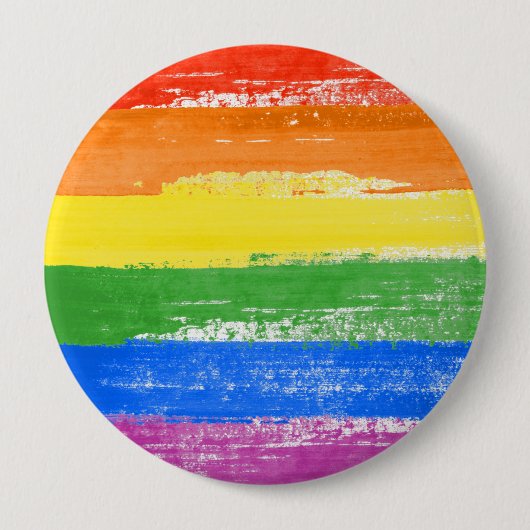 LGBT Pride Paint Ronde Button 4,0 Cm (Voorkant)