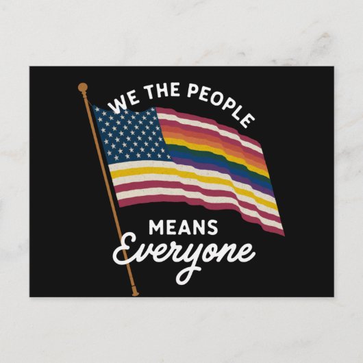 LGBT Pride Parade Wij, het volk, bedoelen iedereen Briefkaart (Voorkant)