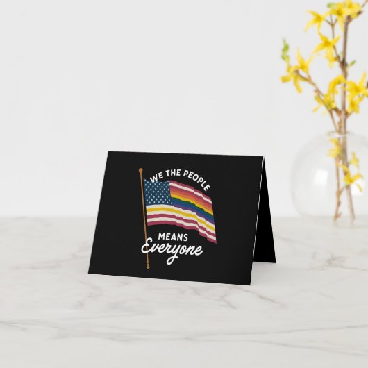 LGBT Pride Parade Wij, het volk, bedoelen iedereen Kaart (Gele Bloem)