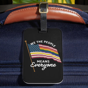 LGBT Pride Parade Wij Mensen Betekent Iedereen Bagagelabel