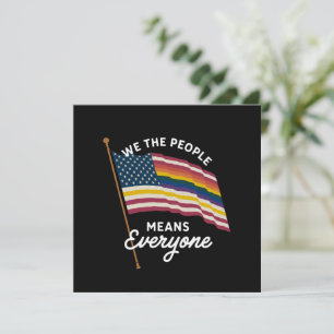 LGBT Pride Parade Wij Mensen Betekent Iedereen  Kaart