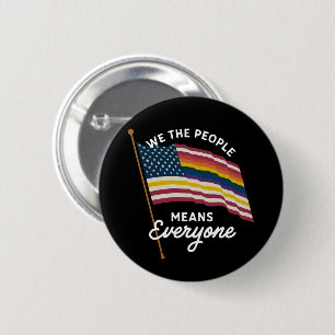 LGBT Pride Parade Wij Mensen Betekent Iedereen  Ronde Button 5,7 Cm