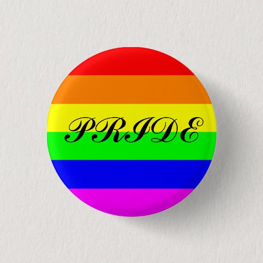 LGBT Pride Pin Ronde Button 3,2 Cm (Voorkant)