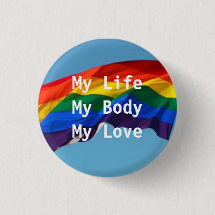 LGBT Pride Pin Ronde Button 3,2 Cm