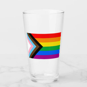 LGBT PRIDE (Progress Pride) Glas