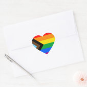 LGBT PRIDE (Progress Pride) Hart Sticker (Envelop)
