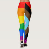 LGBT PRIDE (Progress Pride) Leggings (Achterkant)