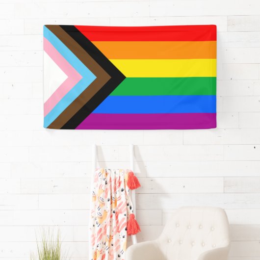 LGBT PRIDE (Progress Pride) Spandoek (Insitu)