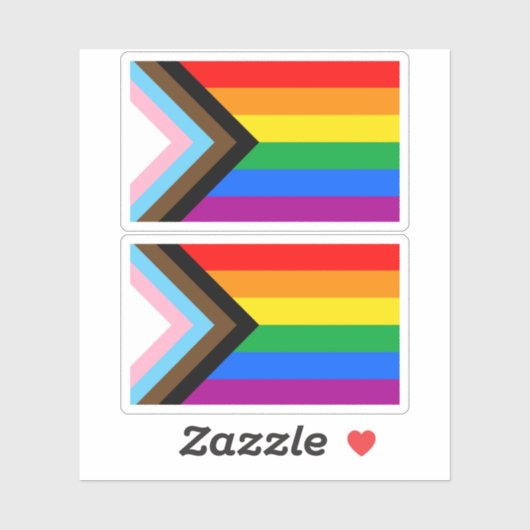 LGBT PRIDE (Progress Pride) Sticker (Vel)