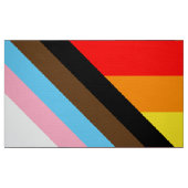 LGBT PRIDE (Progress Pride) Stof (Fat Quarter)