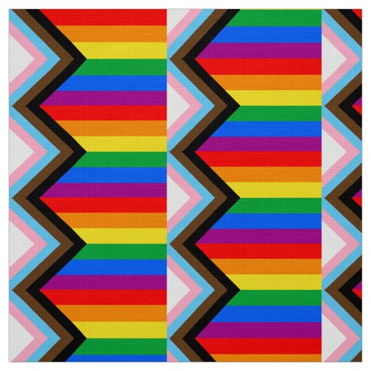 LGBT PRIDE (Progress Pride) Stof (Swatch)