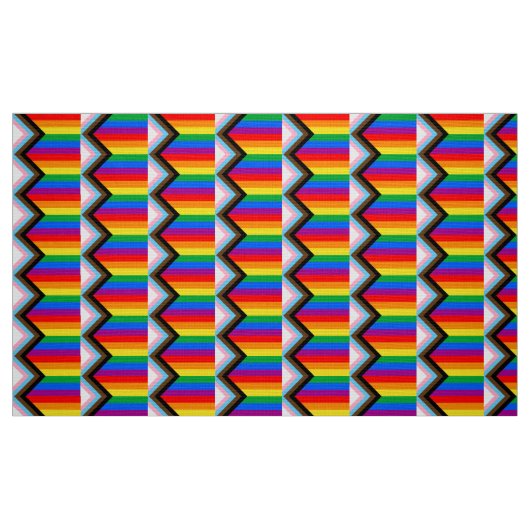 LGBT PRIDE (Progress Pride) Stof (Fat Quarter)
