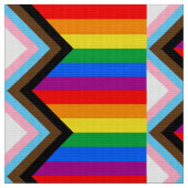 LGBT PRIDE (Progress Pride) Stof (Close Up)