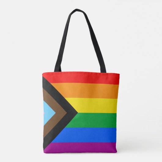 LGBT PRIDE (Progress Pride) Tote Bag (Achterkant)