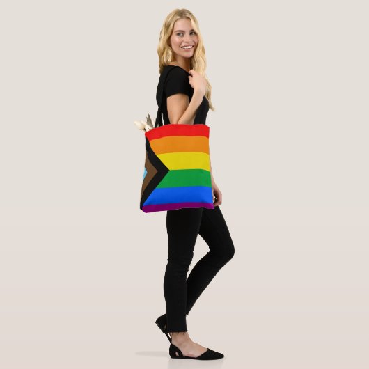 LGBT PRIDE (Progress Pride) Tote Bag (Op model)