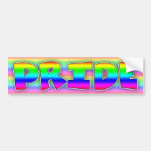 LGBT Pride Proud om de Bumpersticker van de Regenb (Voorkant)