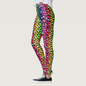 LGBT Pride Punk Rock Rainbow Leopard Print Leggings (Links)
