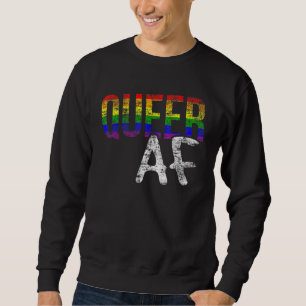 Lgbt Pride Queer Af Gay Lesbian Support Equal Rain Trui