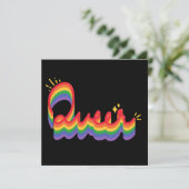 LGBT+ Pride. Queer liefde. Kaart (Staand voorkant)