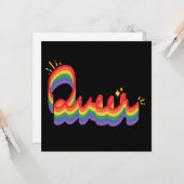 LGBT+ Pride. Queer liefde. Kaart (Voorkant / Achterkant in situ)