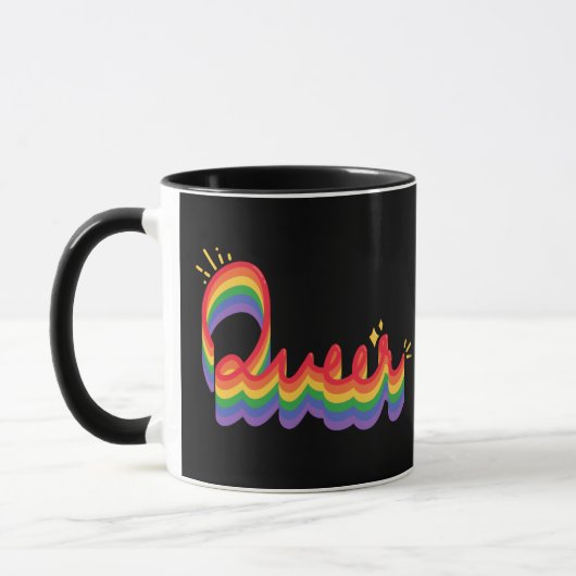 LGBT+ Pride. Queer liefde. Mok (Links)