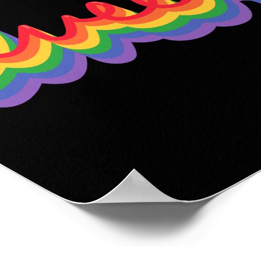 LGBT+ Pride. Queer liefde. Poster (Hoek)