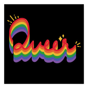 LGBT+ Pride. Queer liefde. Poster