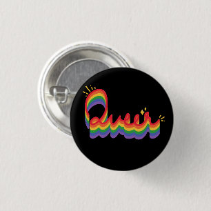 LGBT+ Pride. Queer liefde. Ronde Button 3,2 Cm