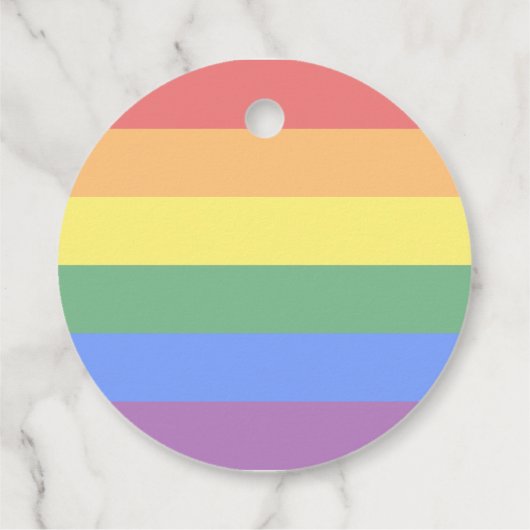 LGBT Pride Rainbow Bedankjes Labels (Achterkant)