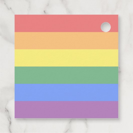 LGBT Pride Rainbow Bedankjes Labels (Achterkant)