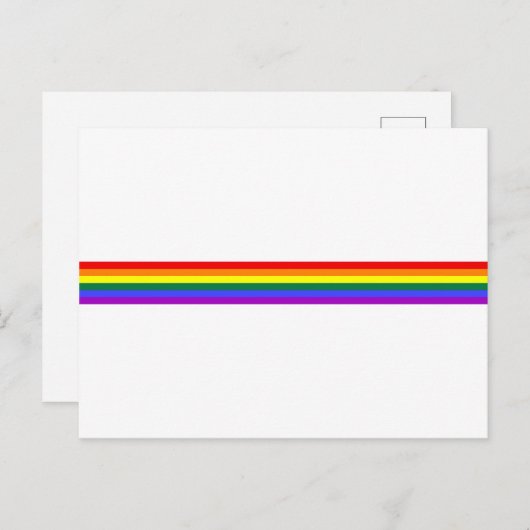 LGBT Pride Rainbow Briefkaart (Voorkant / Achterkant)