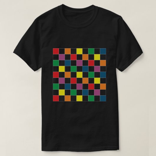 LGBT Pride Rainbow Checker T-shirt (Design voorkant)