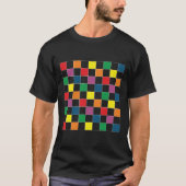 LGBT Pride Rainbow Checker T-shirt (Voorkant)