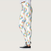 LGBT Pride Rainbow Circle-patroon Leggings (Links)