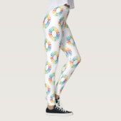 LGBT Pride Rainbow Circle-patroon Leggings (Rechts)