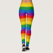 LGBT Pride Rainbow Color Strips Leggings (Achterkant)