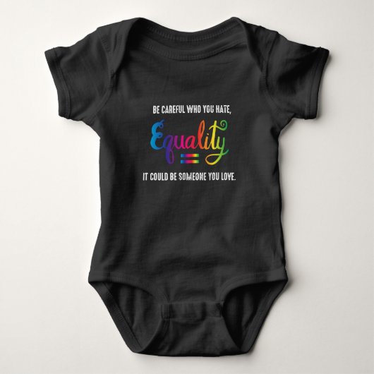 LGBT Pride Rainbow Equality Gift Romper (Voorkant)