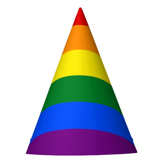 LGBT Pride Rainbow Feesthoedjes (Voorkant)