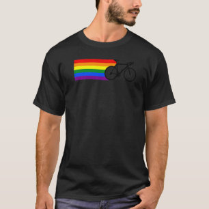 Lgbt Pride Rainbow Fietser Fietsfiets Biker LG T-shirt