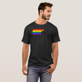 Lgbt Pride Rainbow Fietser Fietsfiets Biker LG T-shirt (Voorkant volledig)