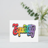 LGBT Pride Rainbow Flag Equality Briefkaart (Staand voorkant)