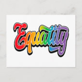 LGBT Pride Rainbow Flag Equality Briefkaart (Voorkant)