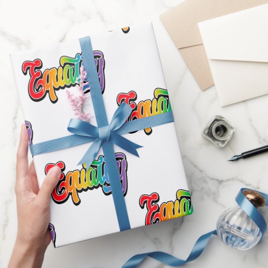LGBT Pride Rainbow Flag Equality Cadeaupapier (Geschenken)