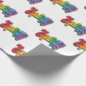 LGBT Pride Rainbow Flag Equality Cadeaupapier (Hoek)