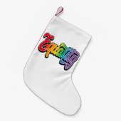 LGBT Pride Rainbow Flag Equality Kleine Kerstsok (Voorkant (Hangend))