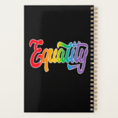 LGBT Pride Rainbow Flag Equality Planner (Achterkant)
