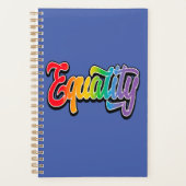 LGBT Pride Rainbow Flag Equality Planner (Voorkant)
