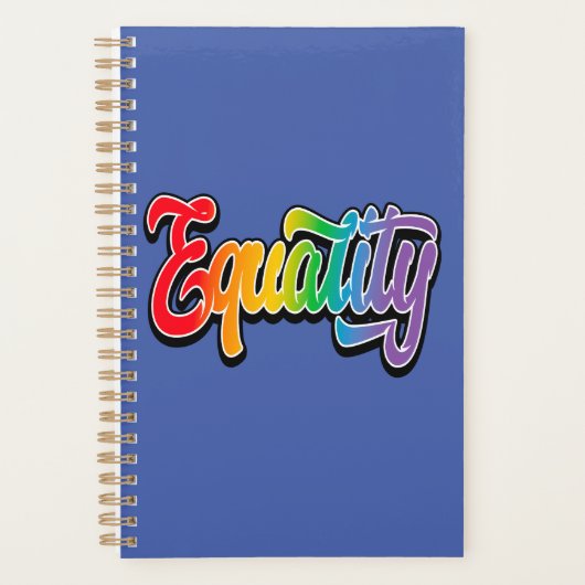 LGBT Pride Rainbow Flag Equality Planner (Voorkant)